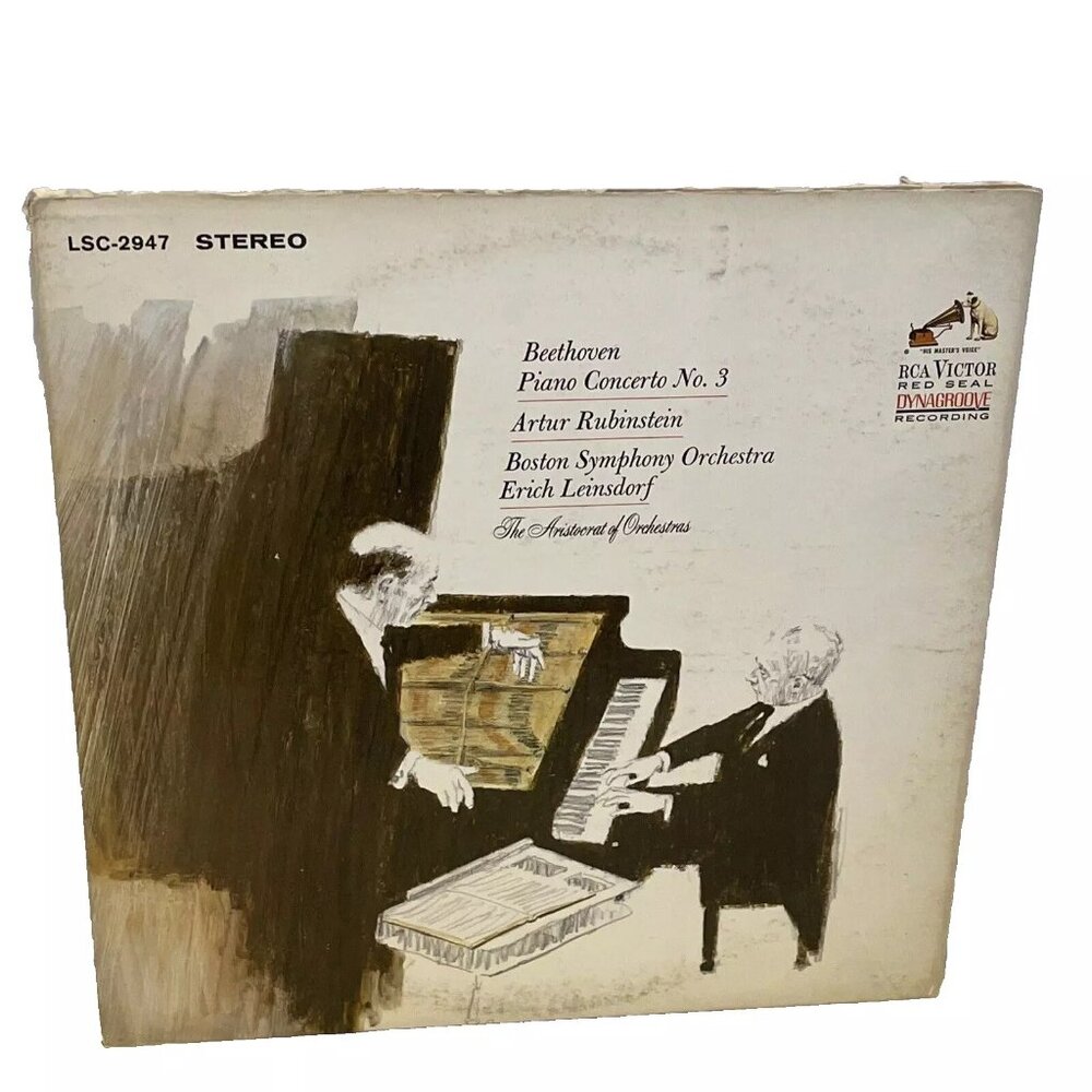 Beethoven Piano Concerto No. 3 (Vinyl, 1967) RCA Victor Red Seal LSC 2947 Good